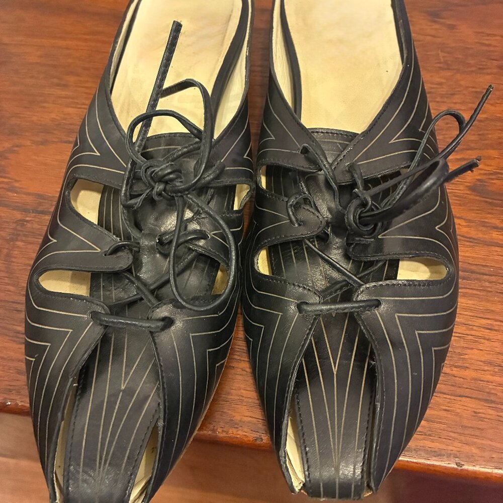 IXOS black womens mules